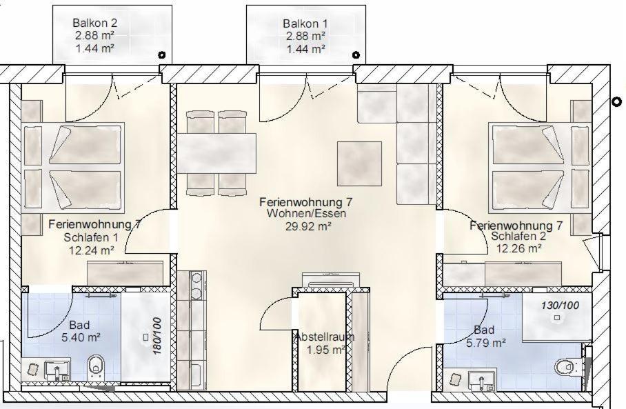 Sporthotel Neuruppin - Apartmenthaus Mit Ferienwohnungen Экстерьер фото
